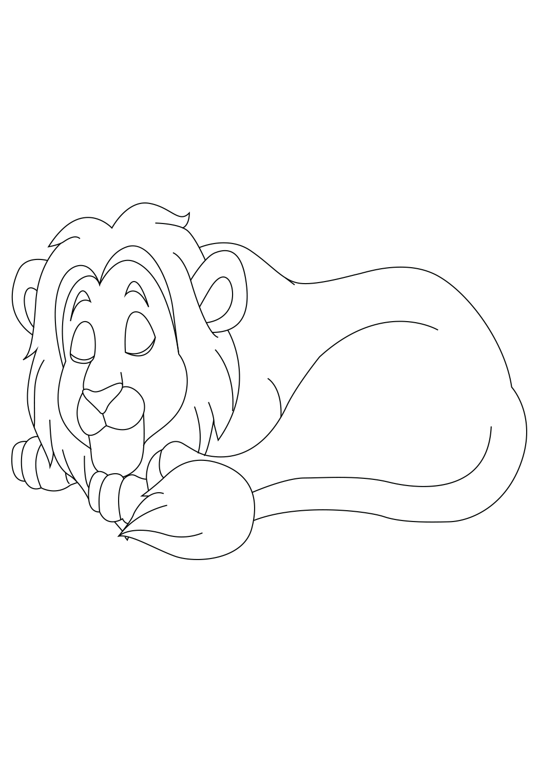 אריה ישן לצביעה